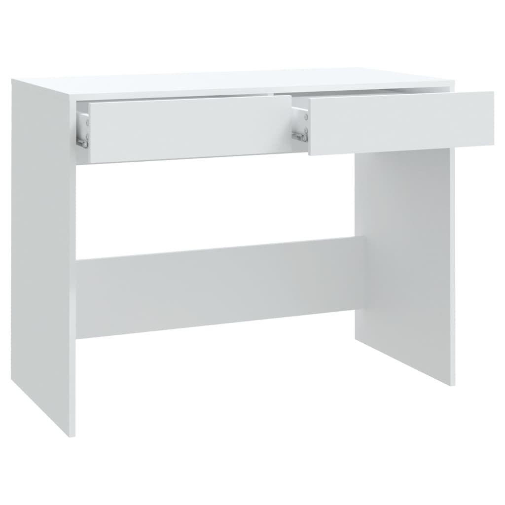 vidaXL Bureau Wit 101cm - Zo Goed Als Nieuw! 35% Korting