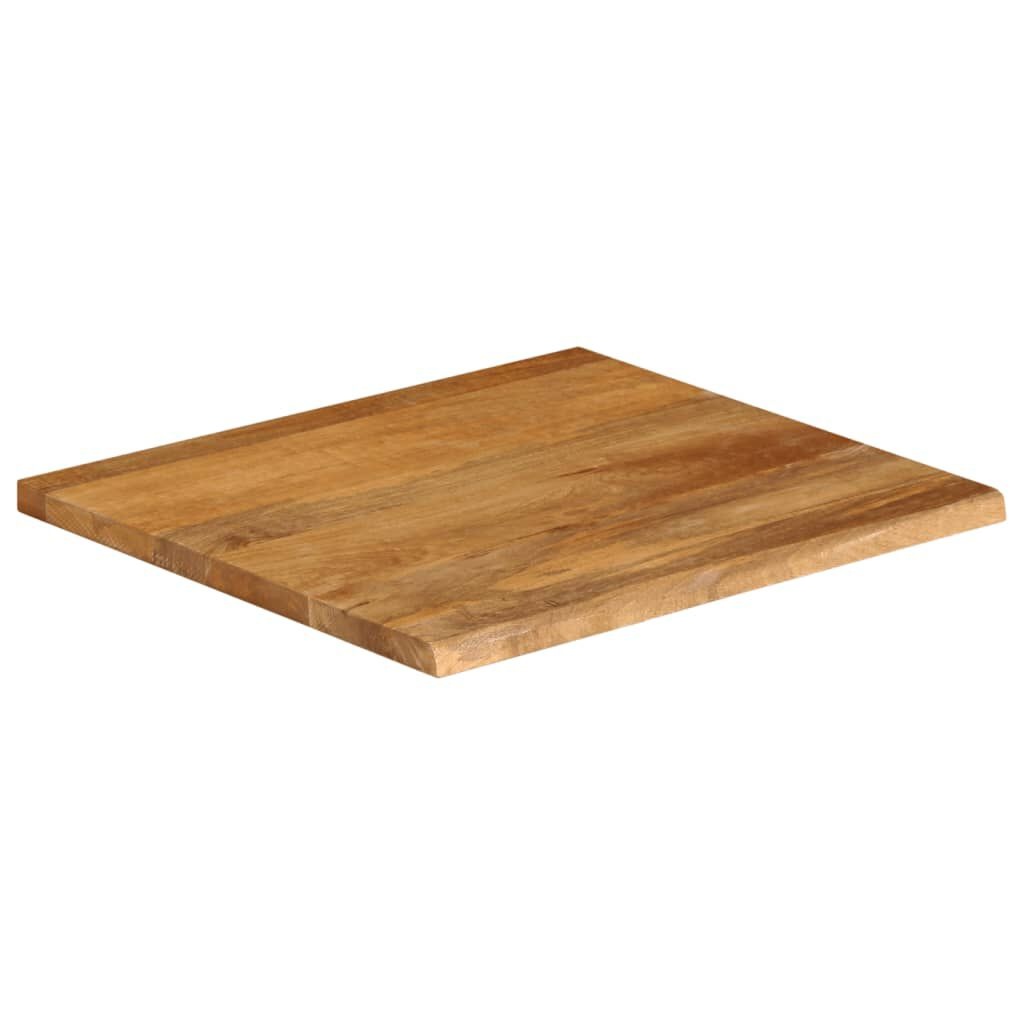 Mangohouten Tafelblad 60x60cm - Natuurlijke Rand - 50% Korting!