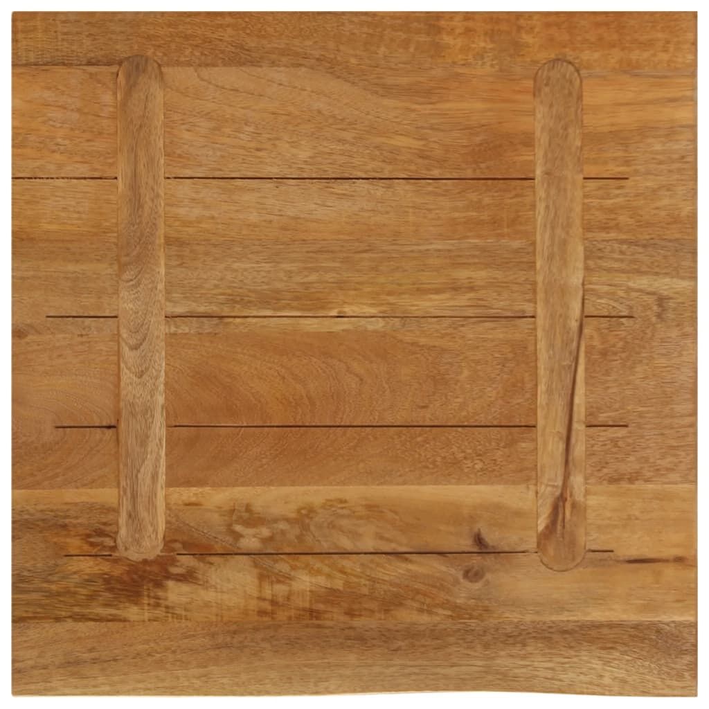 Mangohouten Tafelblad 60x60cm - Natuurlijke Rand - 50% Korting!