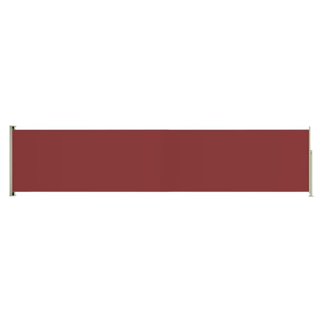 VidaXL Uittrekbaar Tuinscherm 140x600 cm Rood - 35% Korting!