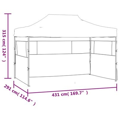 VidaXL Vouwtent 3x4,5m Antraciet - 55% Korting!