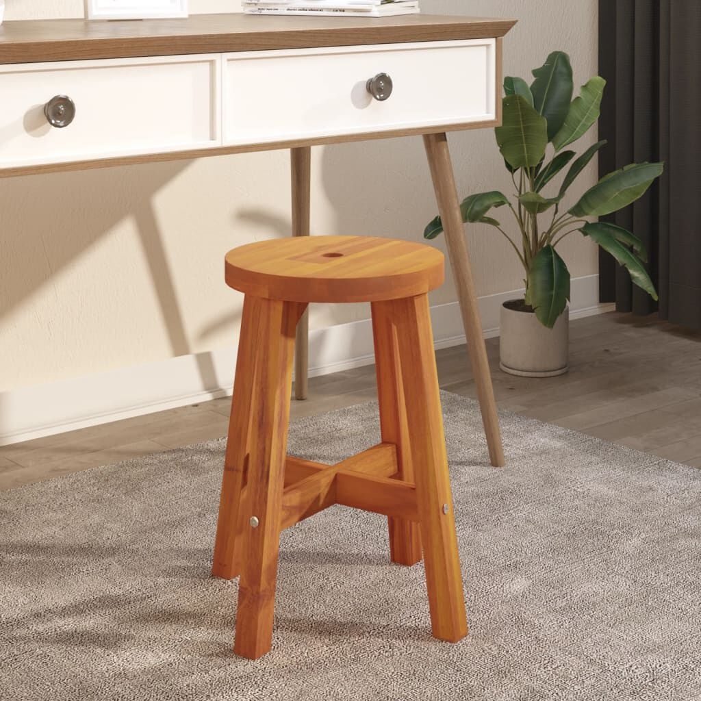 vidaXL Acaciahouten Kruk Bruin - 35% Korting!