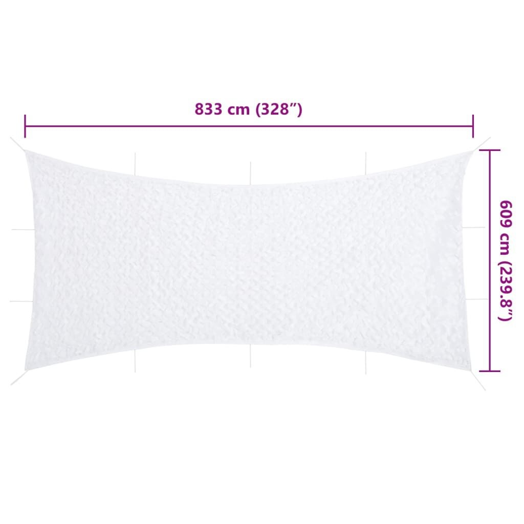 vidaXL Camouflagenet Wit 833x609cm - 35% Korting! Beschadigd