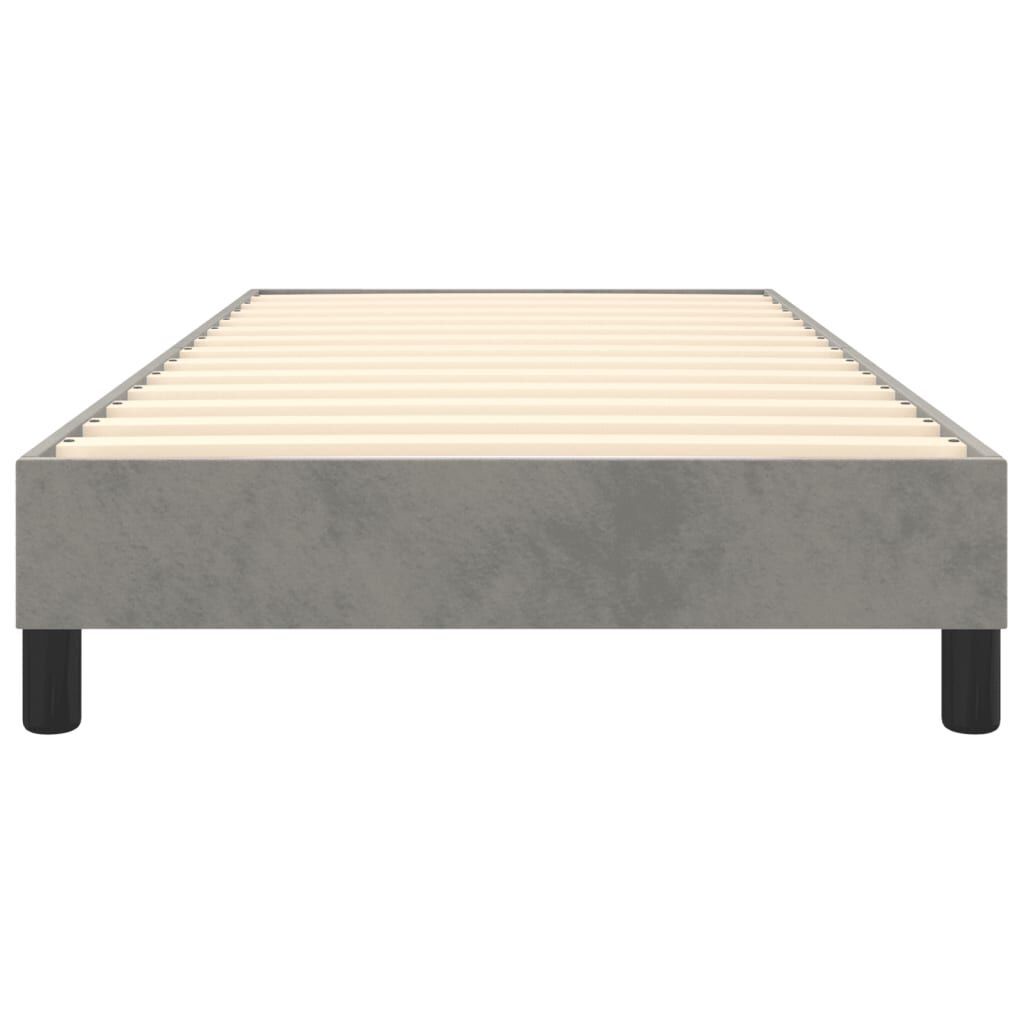 Lichtgrijs Fluwelen Bedframe 100x200cm - 35% Korting!
