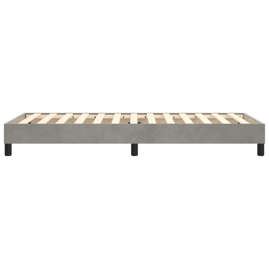 Lichtgrijs Fluwelen Bedframe 100x200cm - 35% Korting!