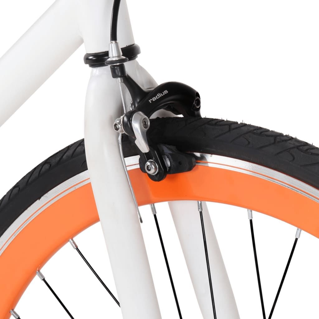 Fiets Wit/Oranje 700c - 55% Korting! (Roest)