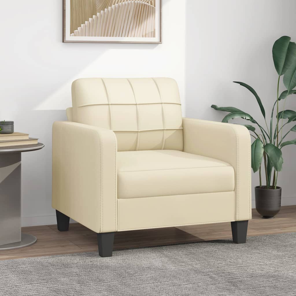 vidaXL Crème Fauteuil - Scheur - 55% Korting!