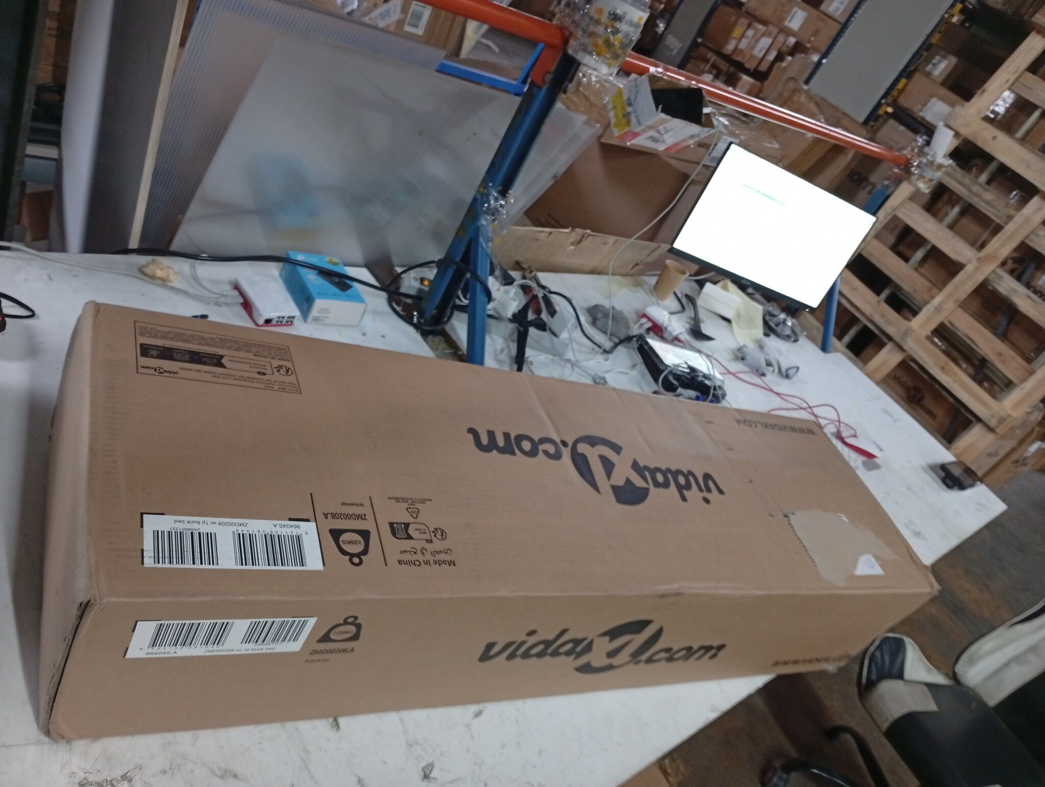 Stapelbed 80x200 Wit Grenen - 45% Korting! (Beschadigd Label)