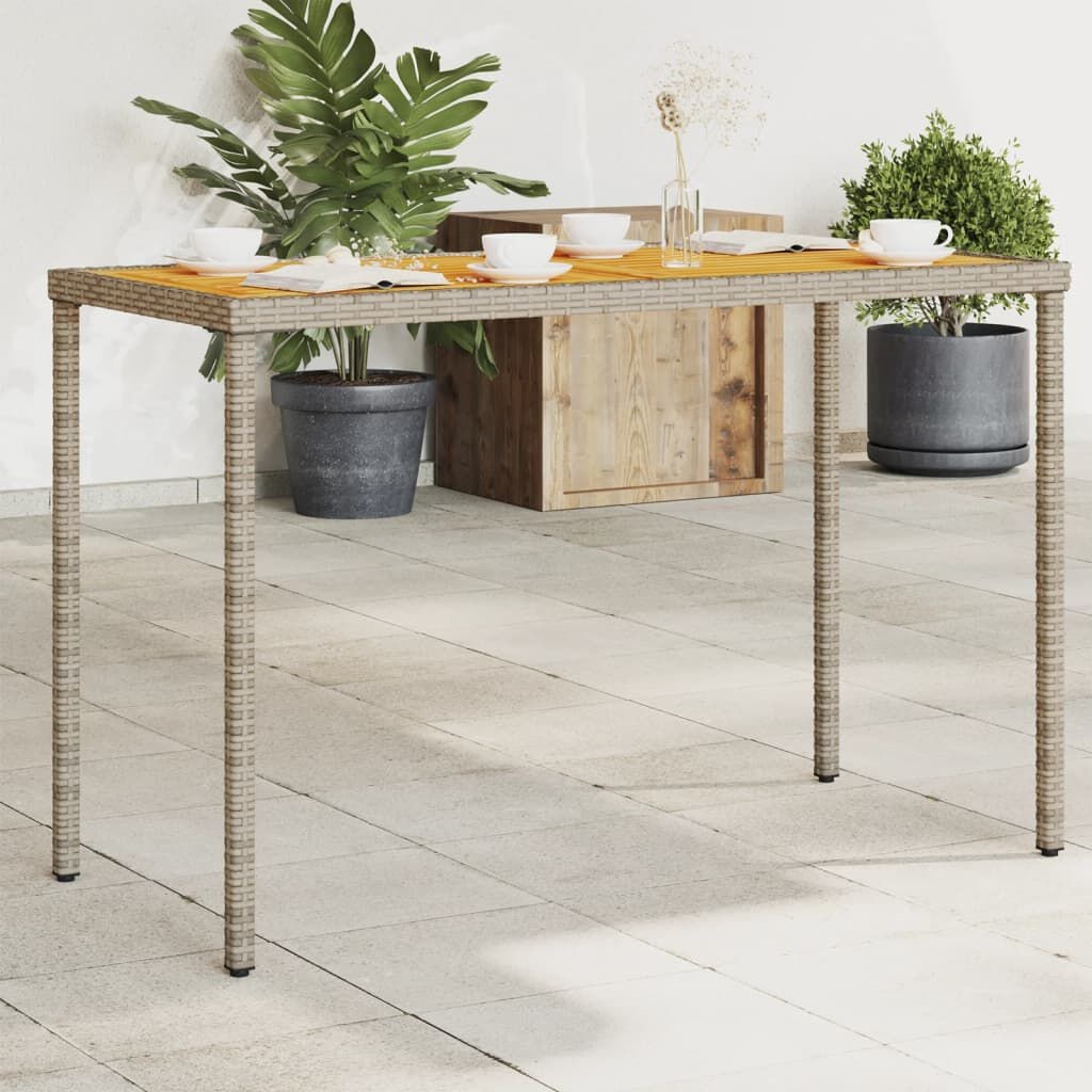 vidaXL Tuintafel Acaciahout Grijs - 35% Korting!