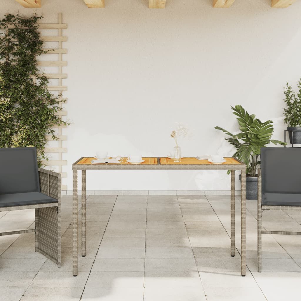 vidaXL Tuintafel Acaciahout Grijs - 35% Korting!