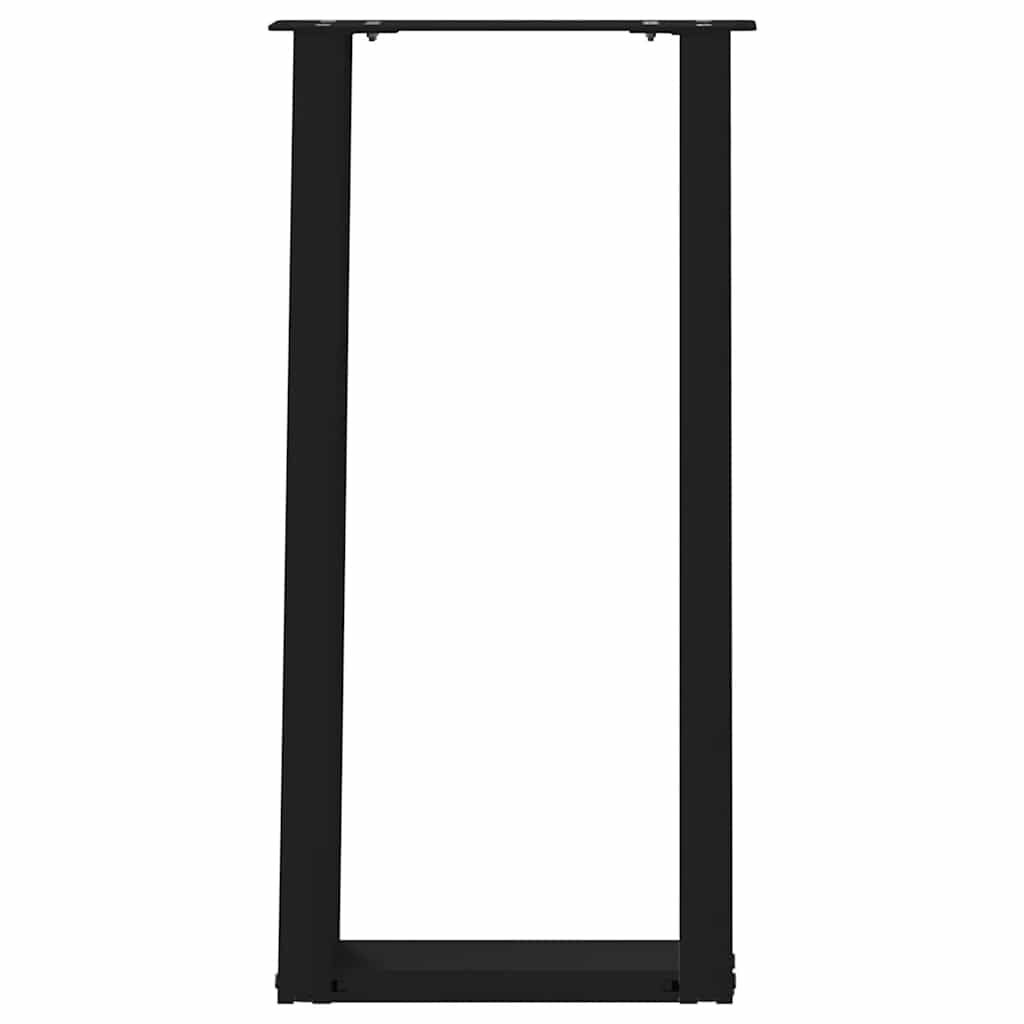 vidaXL Tafelpoten U-Vorm Zwart (2 st.) - 35% Korting!