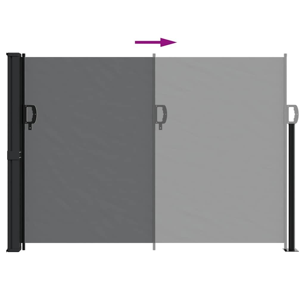 vidaXL Uittrekbaar Windscherm 140x500cm Zwart -45% Korting!