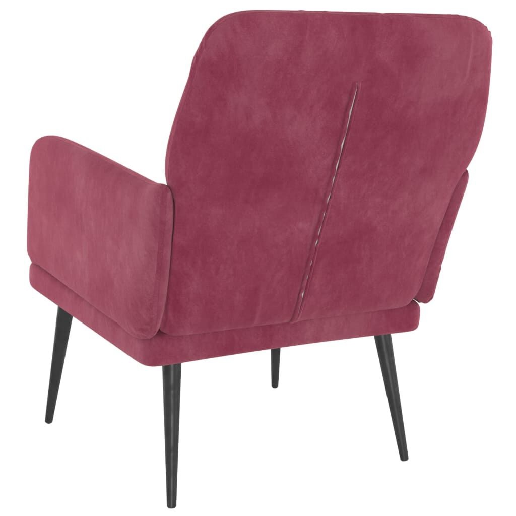 VidaXL Fluweel Fauteuil Wijnrood - 35% Korting!