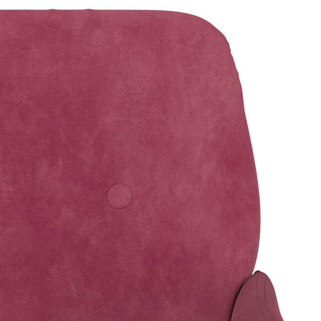 VidaXL Fluweel Fauteuil Wijnrood - 35% Korting!