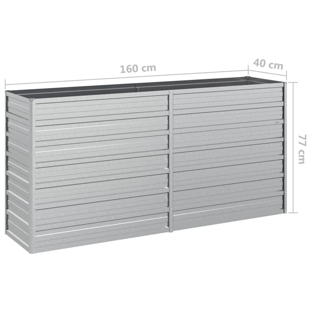 Verhoogde Plantenbak 160cm - Gegalvaniseerd Staal - 50% Korting!