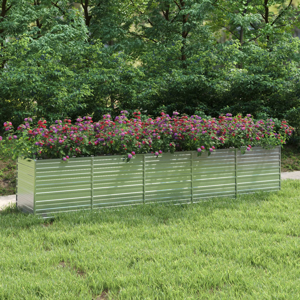 VidaXL Verhoogde Plantenbak 400cm Gegalvaniseerd -55%