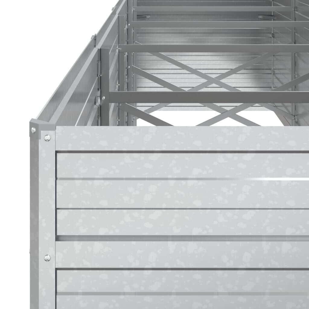 VidaXL Verhoogde Plantenbak 400cm Gegalvaniseerd -55%