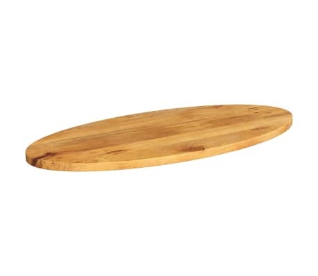 Ovaal Mangohouten Tafelblad 110x40cm - 35% Korting!