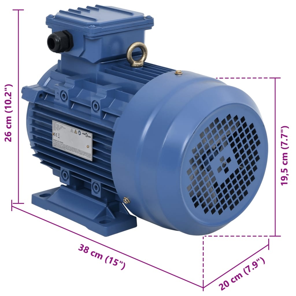 vidaXL Elektromotor 3kW 3-Fase - 35% Korting!