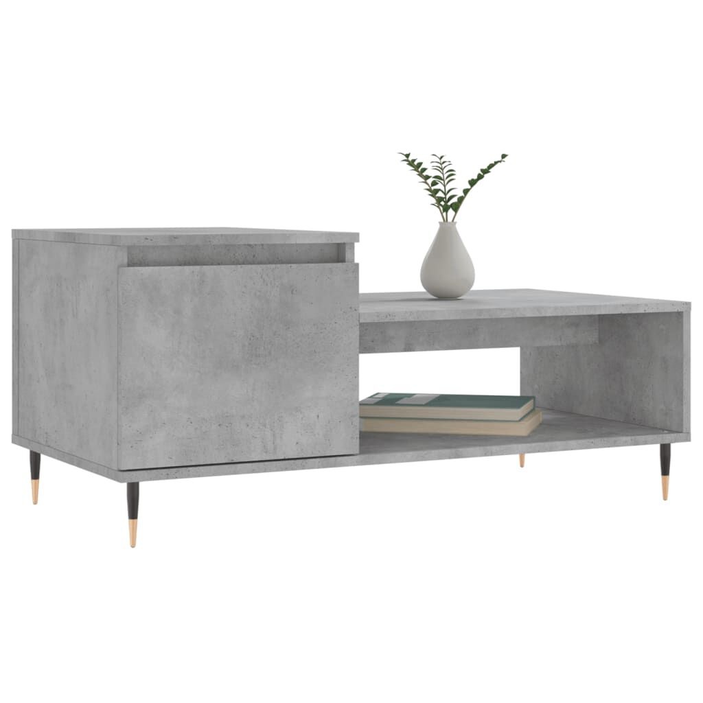 Salontafel Beton Grijs 100x50 - Topdeal! 35% Korting