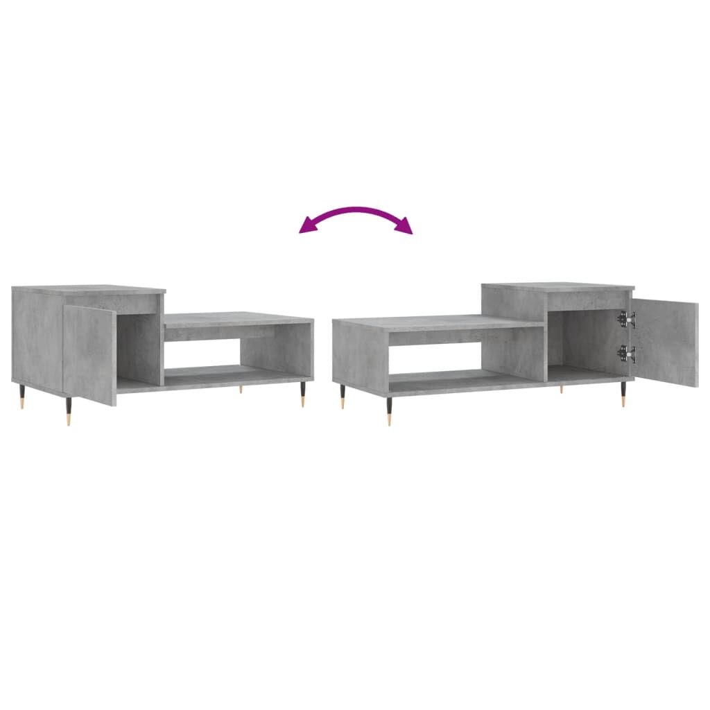 Salontafel Beton Grijs 100x50 - Topdeal! 35% Korting