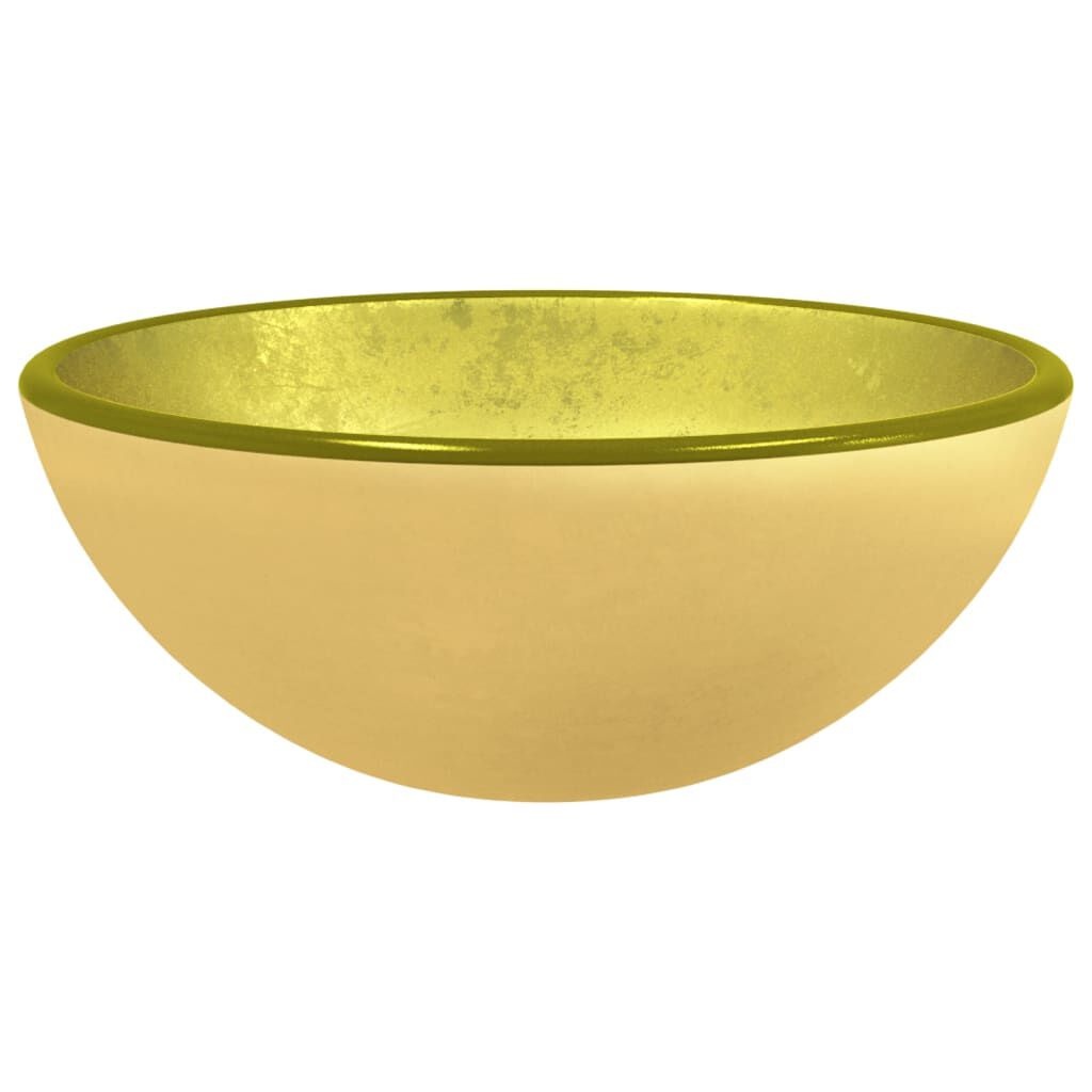 vidaXL Gouden Glas Wasbak 30cm - Beschadigd - 62% Korting!