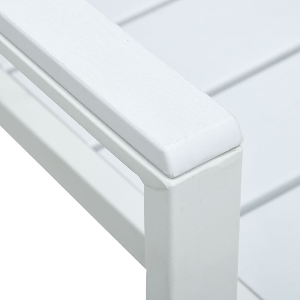 vidaXL Tuinstoelen (4 st) Wit Hout-look - 35% Korting!