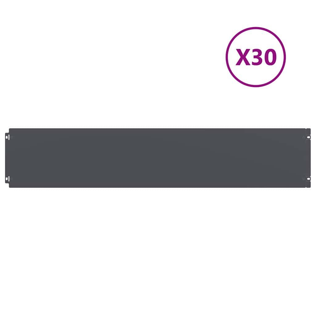 vidaXL Gazonranden 30st Antraciet - Gebruikt, 35% Korting!