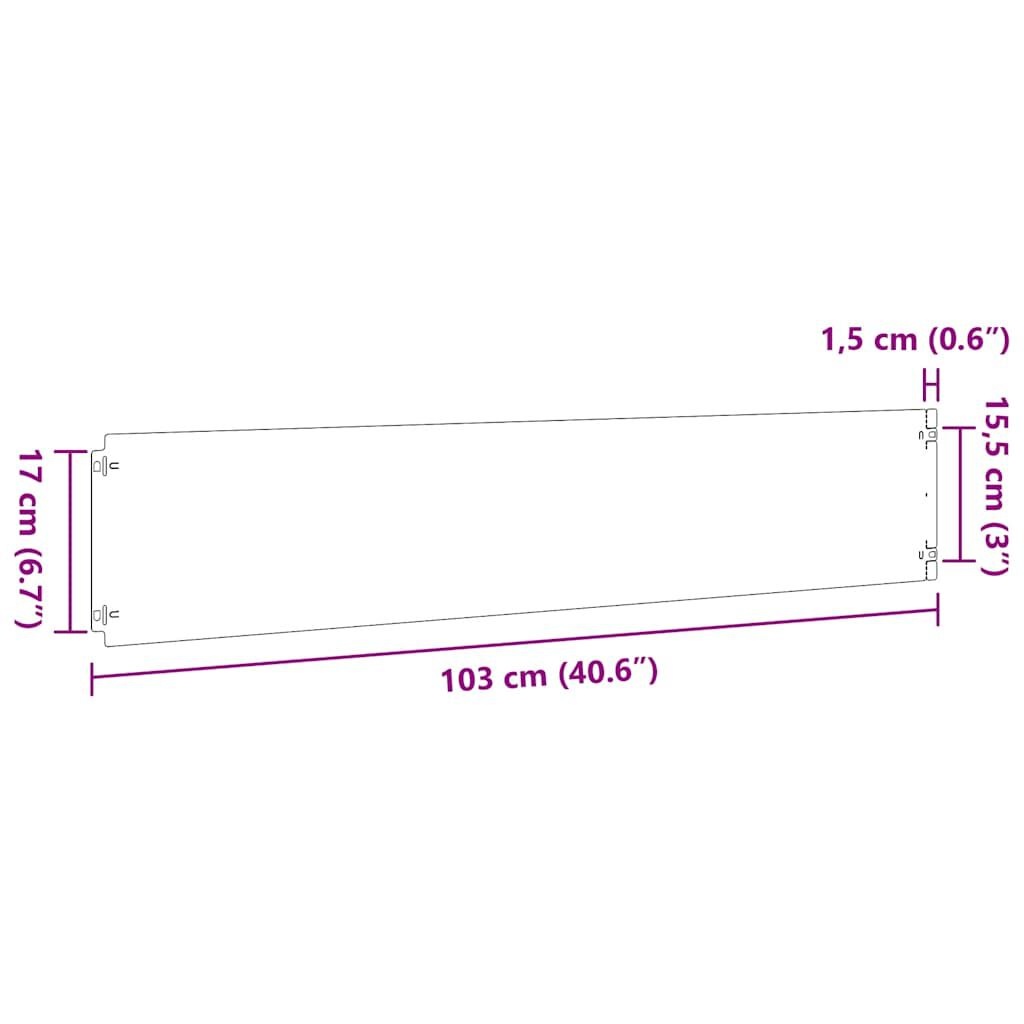 vidaXL Gazonranden 30st Antraciet - Gebruikt, 35% Korting!