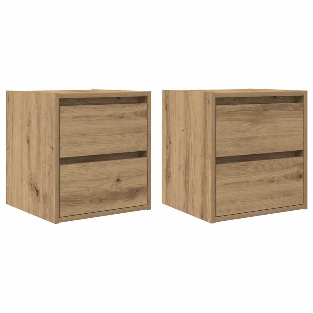 vidaXL Nachtkastjes (2x) Artisan Eiken - 35% Korting!