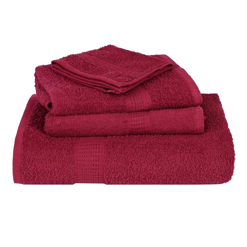 VidaXL Saunahanddoeken Bordeaux (80x200) - 62% Korting!