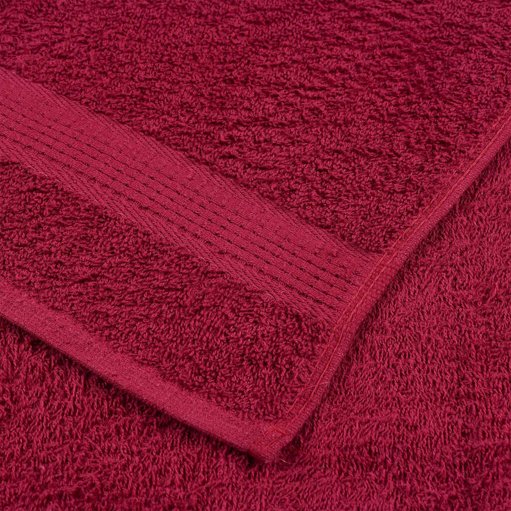 VidaXL Saunahanddoeken Bordeaux (80x200) - 62% Korting!