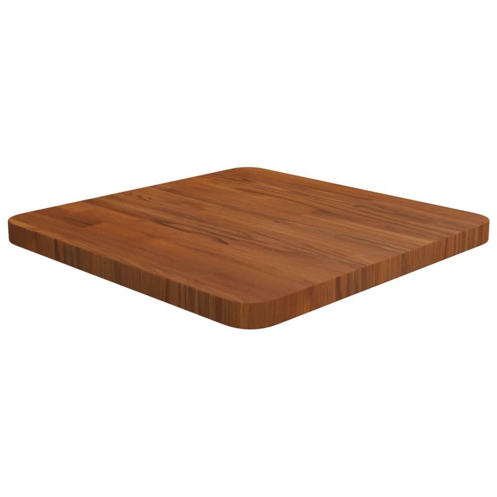 VidaXL Tafelblad Eiken Donkerbruin 40x40cm - 35% Korting!