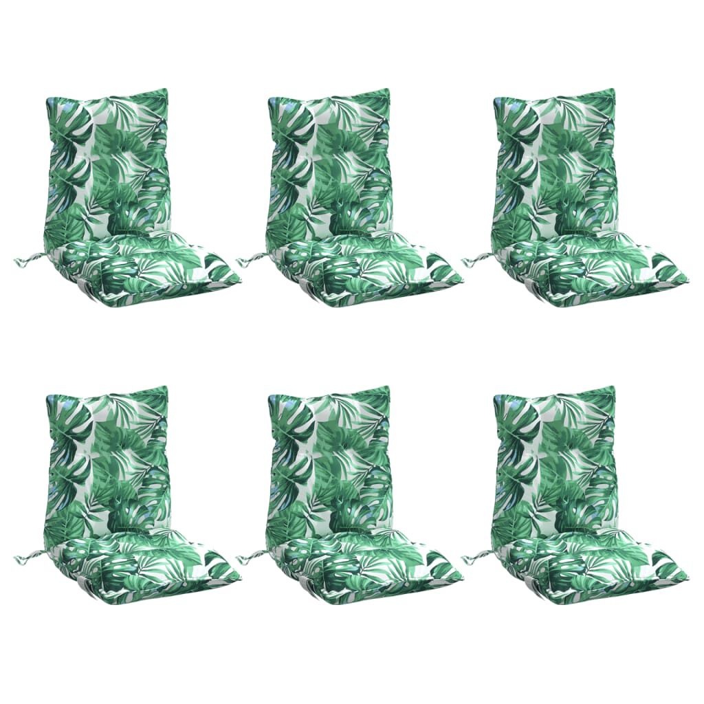 VidaXL Stoelkussens (6 st) Bladpatroon - 35% Korting!