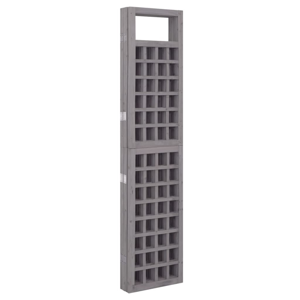 Kamerscherm/Trellis Vurenhout Grijs 201,5x180cm - 35% Korting!
