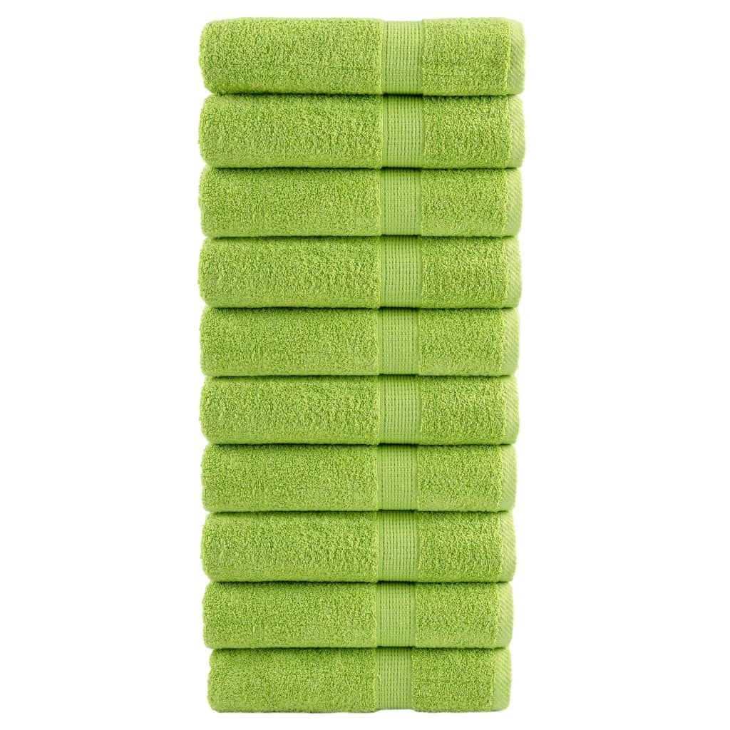 vidaXL Badhanddoeken 10x Appelgroen - 35% Korting!