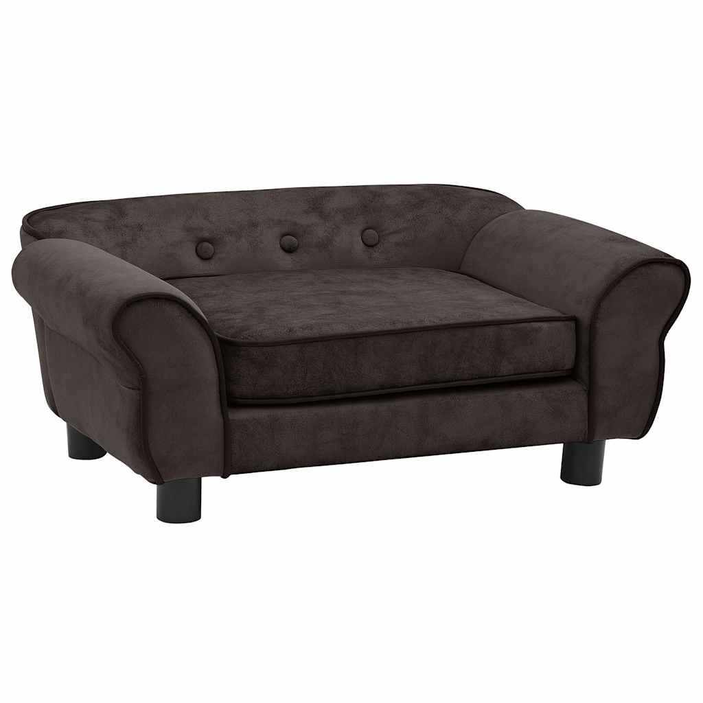 VidaXL Hondenbank Bruin Pluche - 72cm - 35% Korting!