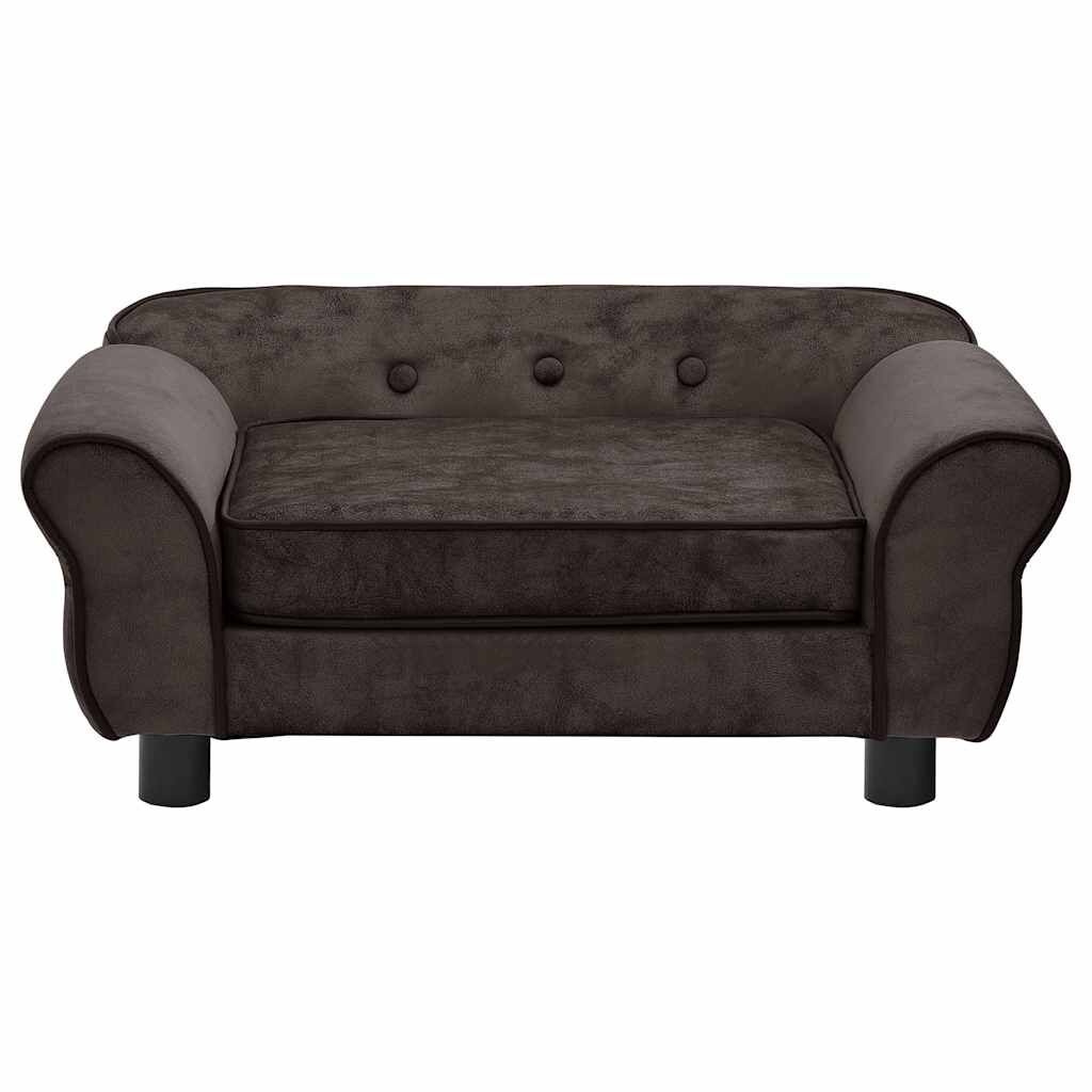 VidaXL Hondenbank Bruin Pluche - 72cm - 35% Korting!