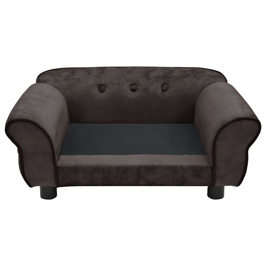 VidaXL Hondenbank Bruin Pluche - 72cm - 35% Korting!