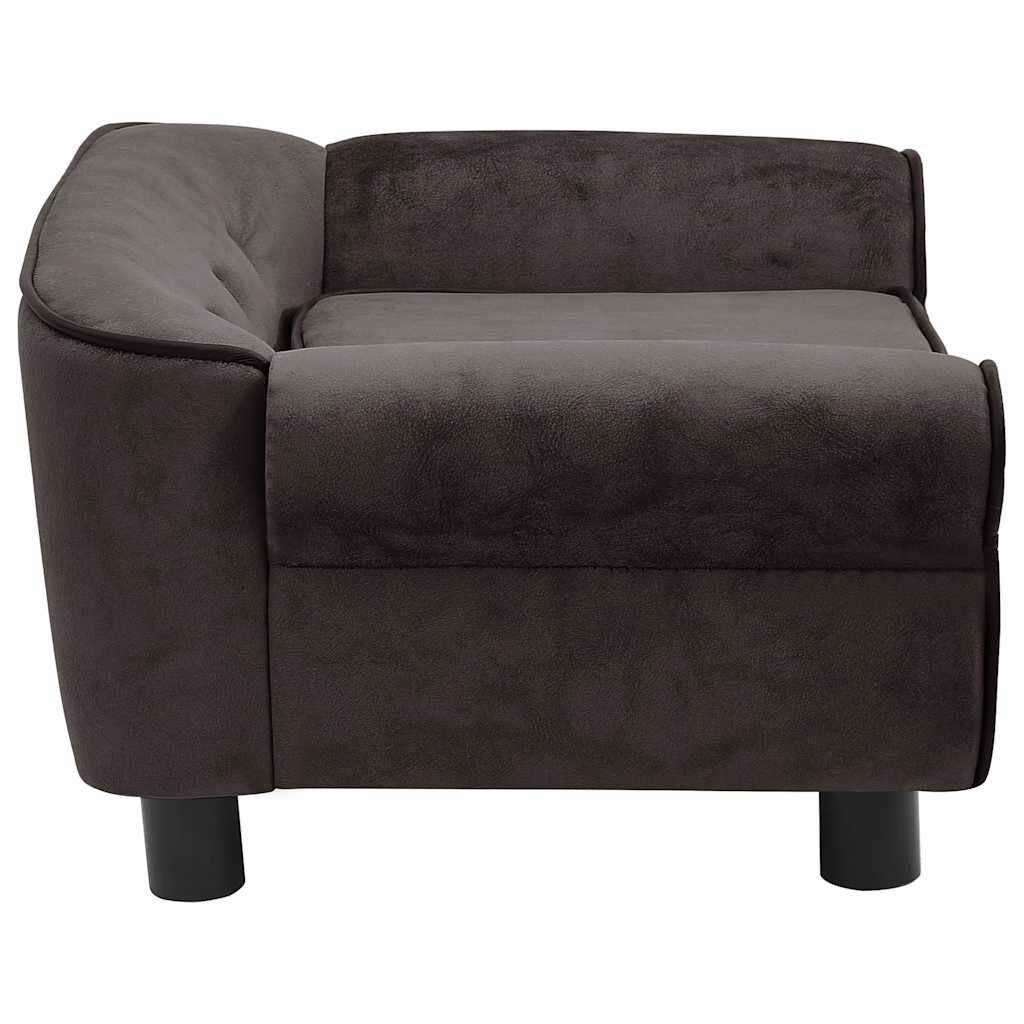 VidaXL Hondenbank Bruin Pluche - 72cm - 35% Korting!