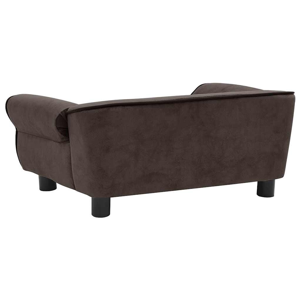 VidaXL Hondenbank Bruin Pluche - 72cm - 35% Korting!