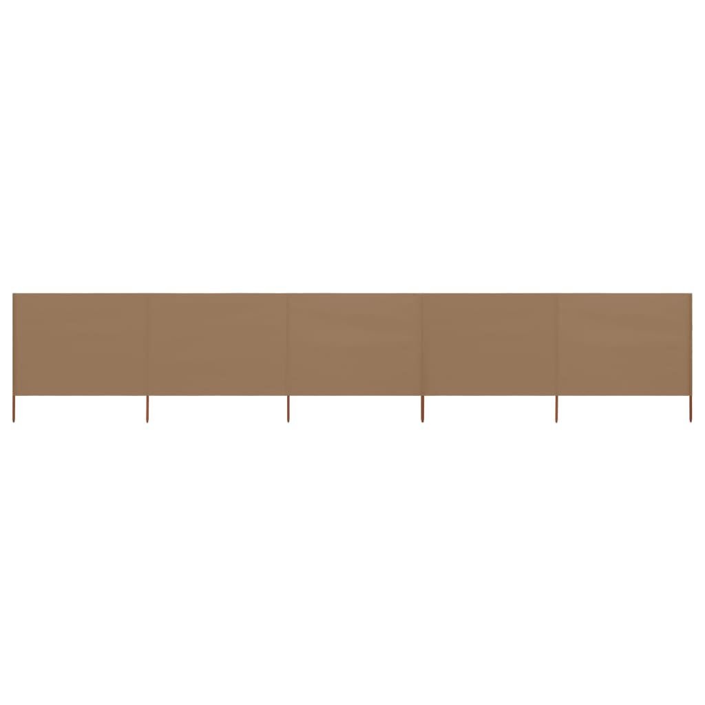 vidaXL Windscherm 600cm Taupe - 55% Korting! Beschadigd