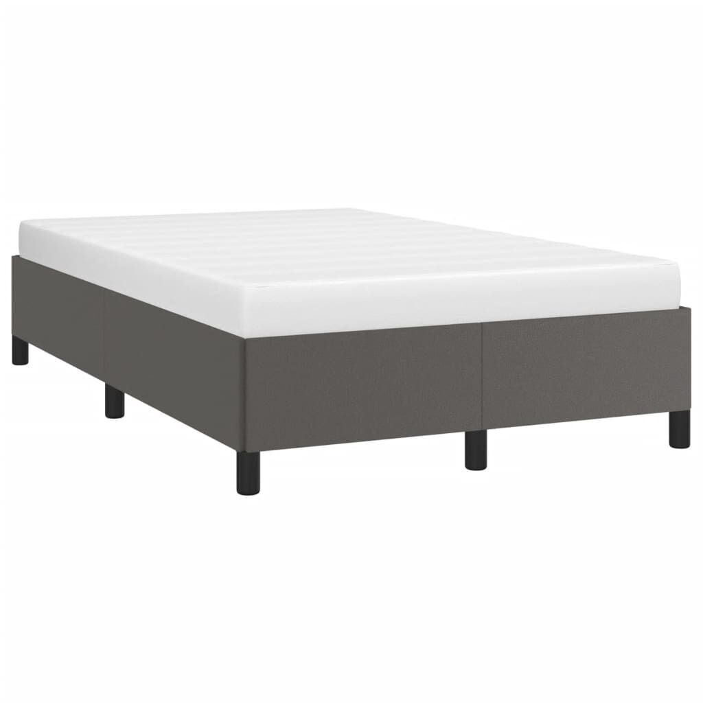 vidaXL Bedframe 120x190 cm Grijs Kunstleer - 35% Korting!