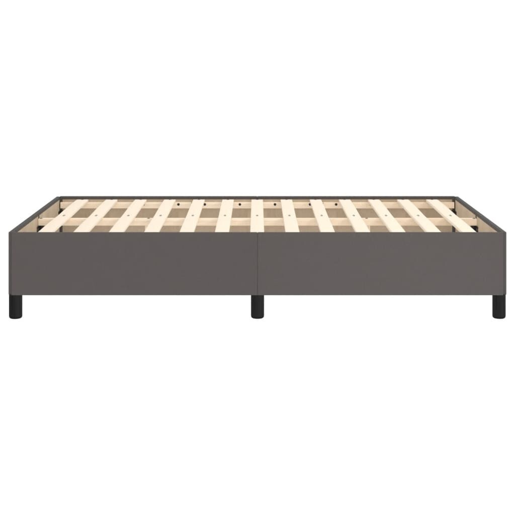 vidaXL Bedframe 120x190 cm Grijs Kunstleer - 35% Korting!