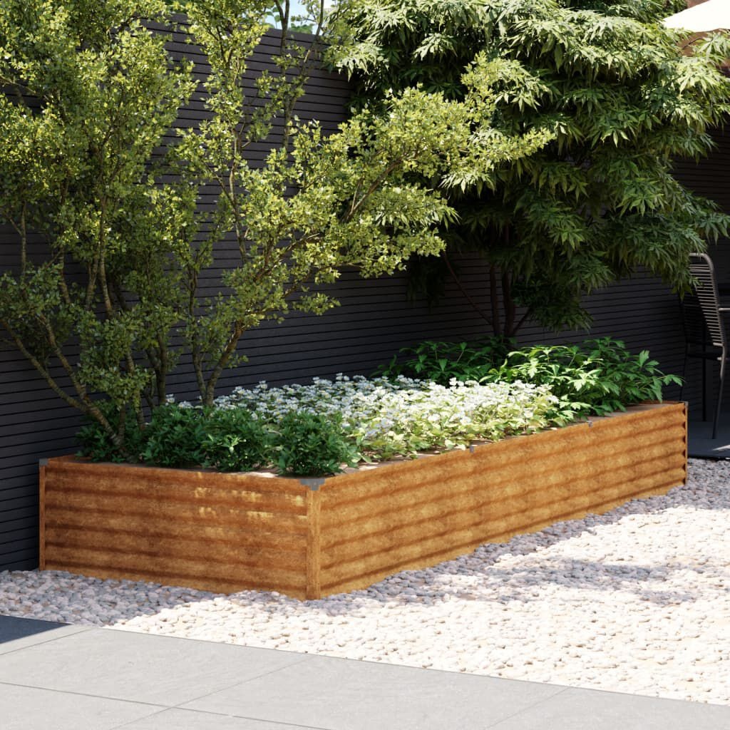 VidaXL Verhoogde Plantenbak Cortenstaal 291cm -50%! Deuk/Roest