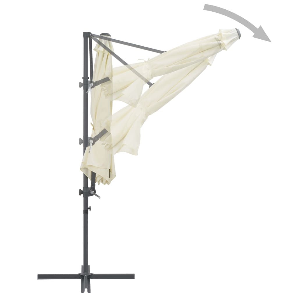 Zweefparasol Zand 300cm - 55% Korting! (Lichte Gebruikssporen)