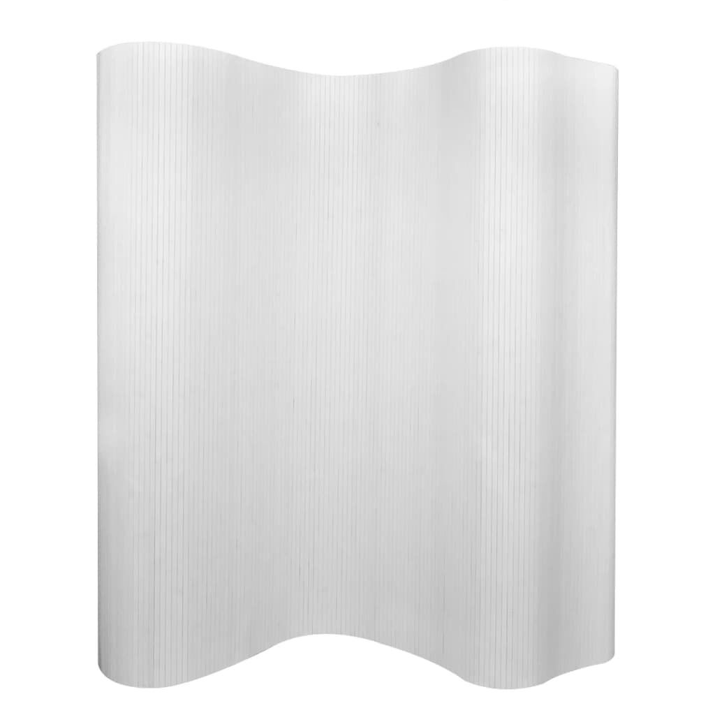 vidaXL Bamboe Kamerscherm Wit 250x165cm - 35% Korting!