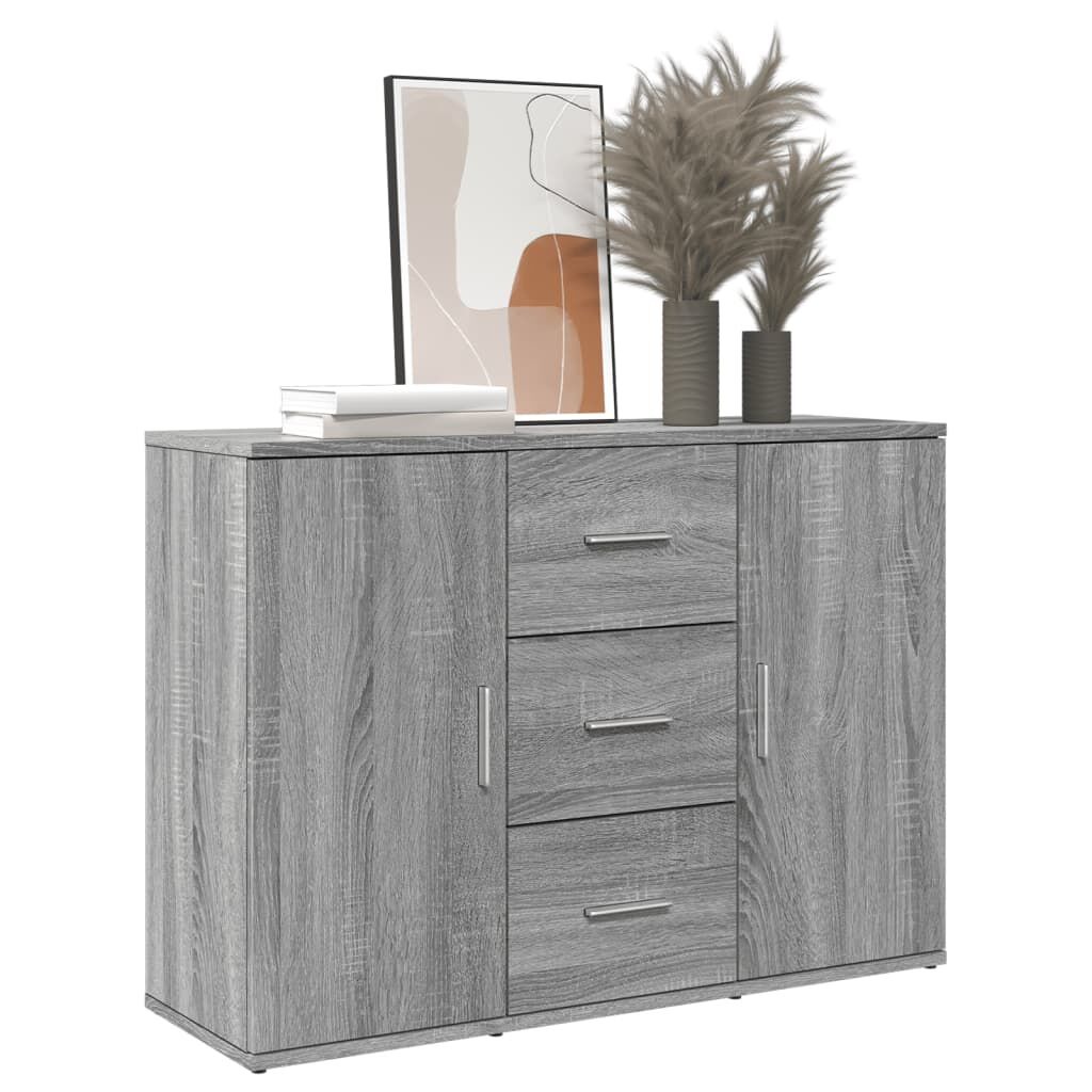 Dressoir Grijs Sonoma Eiken 90cm - 35% Korting!