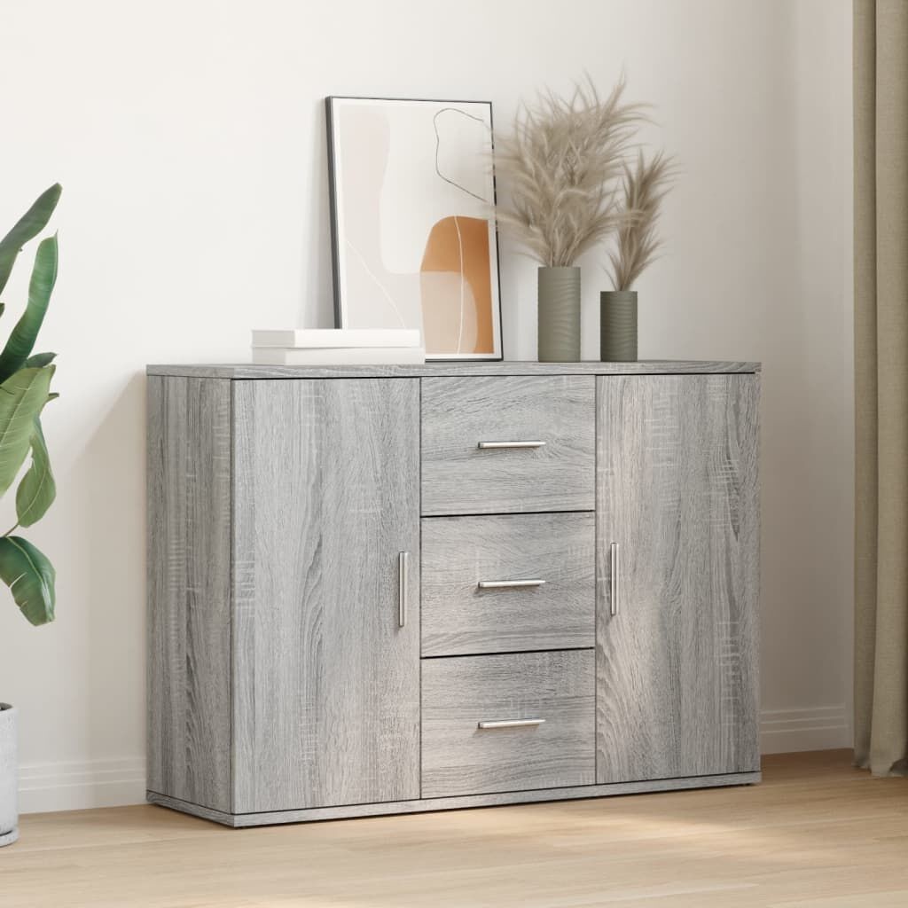 Dressoir Grijs Sonoma Eiken 90cm - 35% Korting!