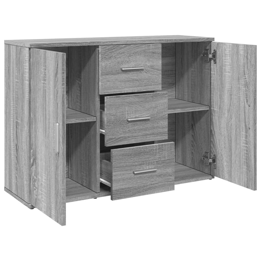 Dressoir Grijs Sonoma Eiken 90cm - 35% Korting!